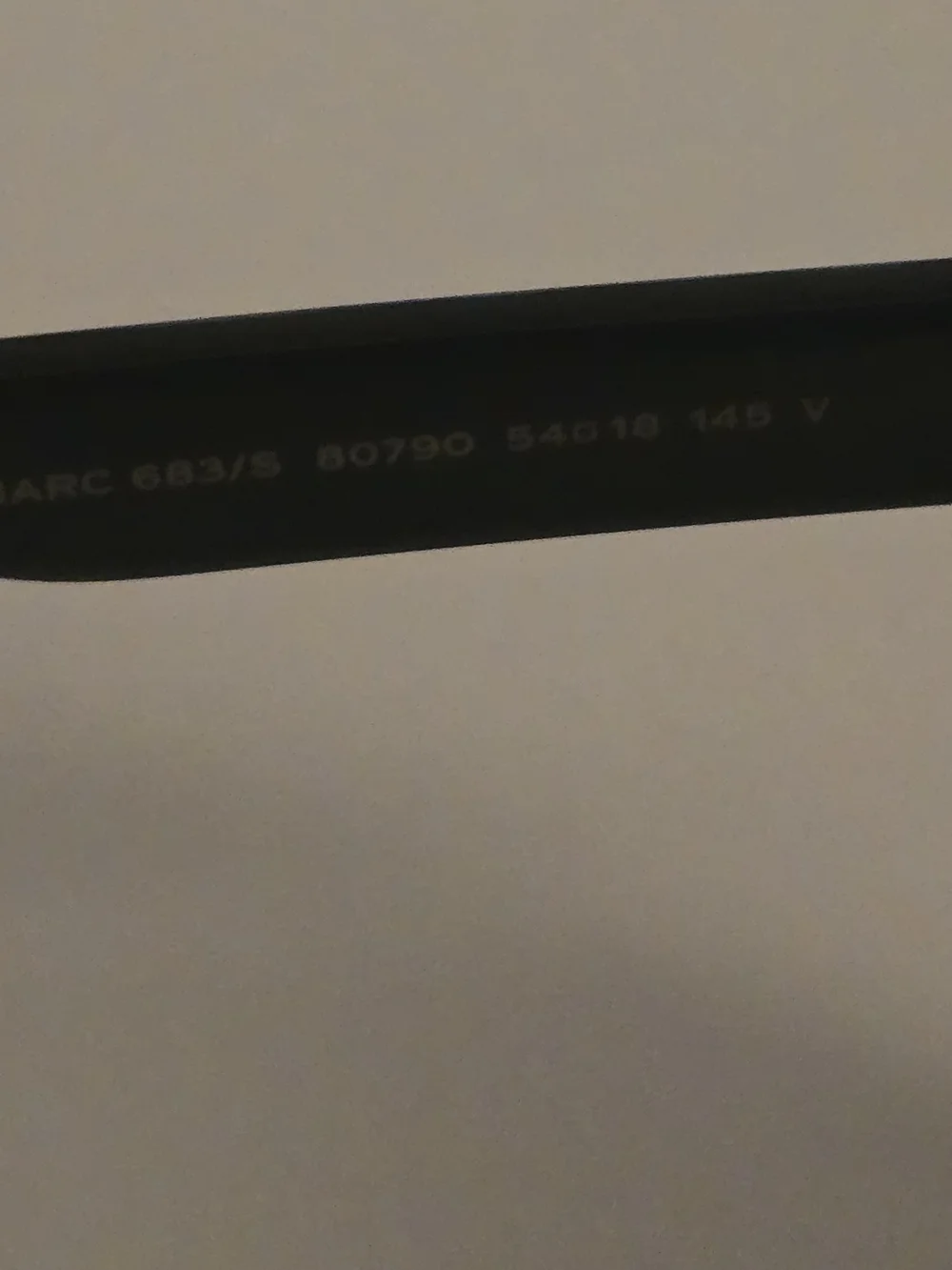 NEW Marc Jacobs MARC 683/S Black Square Sunglasses 54-18-145 w/ Case